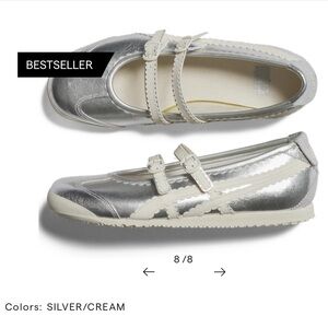 Onitsuka Tiger Mexico 66 TGRS Ballet Flats SILVER/CREAM
